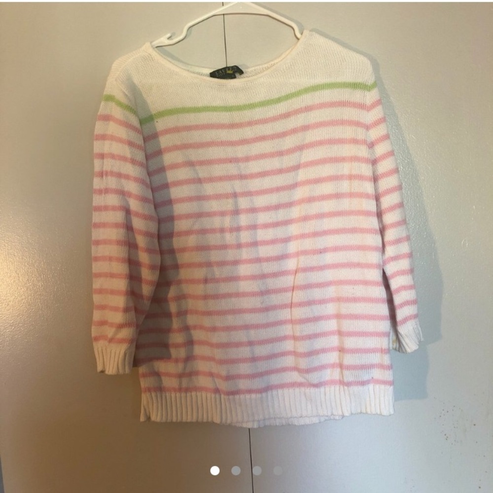 Pink/White Stripped Sweater